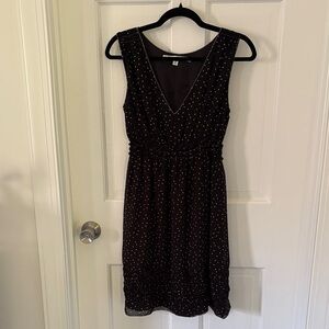 Max Studio Black Dress with White Dots